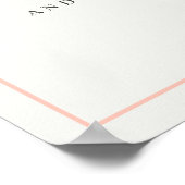 サンゴとクリー結婚ムのゲストブックサイン ポスター (角)