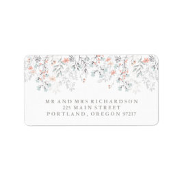 サンゴとグ素朴レー結婚のボホ植物学 ラベル