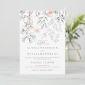 サンゴとグ素朴レー結婚のボホ植物学 招待状 (スタンド正面)