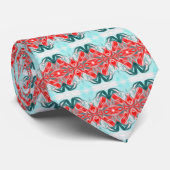 サンゴとターコイズのパタユニークーン ネクタイ (ロール)