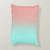 サンゴとターコイズストライプ アクセントクッション (裏面(縦))