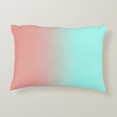 サンゴとターコイズストライプ アクセントクッション (裏面)