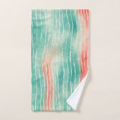 サンゴとターコイズ バスタオルセット (ハンドタオル)