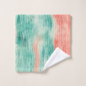 サンゴとターコイズ バスタオルセット (ウォッシュタオル)