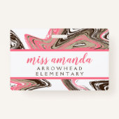 サンゴとチョコレートストロークナースホールパス バッジ (裏面)