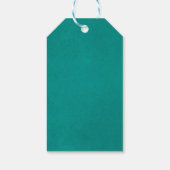 サンゴとティール（緑がかった色）グラディエント甘い16誕生日ありがとう ギフトタグ (裏面)