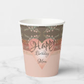 サンゴとピンクと桃ファンシー 紙コップ (左)