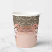 サンゴとピンクと桃ファンシー 紙コップ (右)