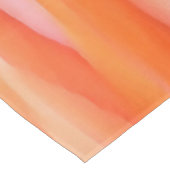 サンゴとピンクのフラミンゴ芸術的の羽毛を閉じる テーブルクロス (アングル)