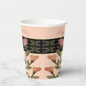 サンゴとピンクのフローラ 紙コップ (右)