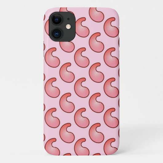 サンゴとピンクのペイズリー模様 Case-Mate iPhoneケース (裏面)