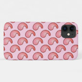 サンゴとピンクのペイズリー模様 Case-Mate iPhoneケース (裏面(横))