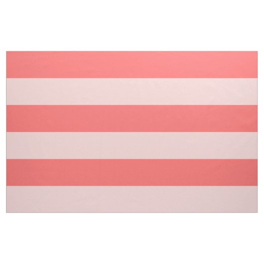 サンゴとピンクの幅ストライプ広いスケール ファブリック (ヤード)