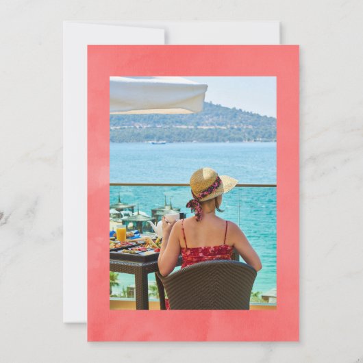 サンゴとファンダンゴフローラお祝いオブ・ライフ 招待状 (裏面)