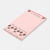 サンゴとブルゴーニュの花の開花 ポストイット (アングル)