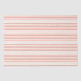 サンゴとベージュ五ストライプ色 薄葉紙