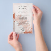 サンゴとホワイトのリーフ チラシ (ハンドル)