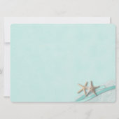 サンゴとレースのビーチウェルカムサイン（ヴィンテージ） 招待状 (裏面)