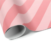 サンゴと対角のストライプ ラッピングペーパー (ロールコーナー)