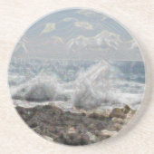 サンゴと波 コースター (正面)