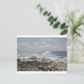 サンゴと波 ポストカード (スタンド正面)