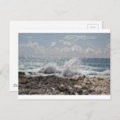 サンゴと波 ポストカード (正面/裏面)