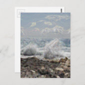 サンゴと波 ポストカード (正面/裏面)