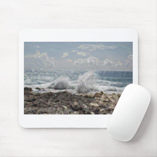 サンゴと波 マウスパッド (マウス)