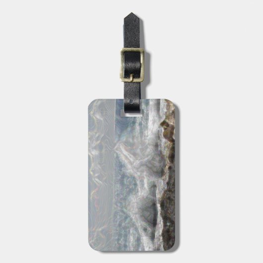 サンゴと波 ラゲッジタグ (正面縦)