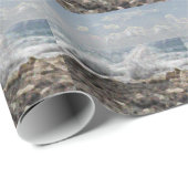 サンゴと波 ラッピングペーパー (ロールコーナー)