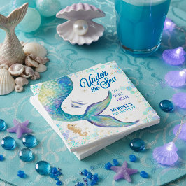 サンゴと海のプリンセスの誕生日 スタンダードカクテルナプキン