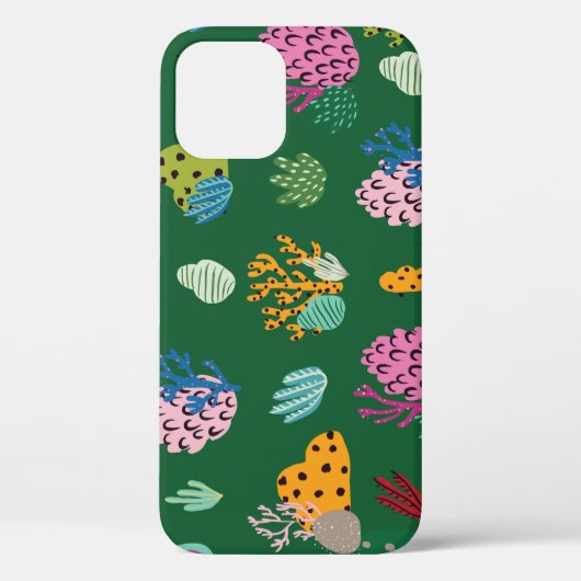サンゴと海の植物:水中パターン Case-Mate iPhoneケース (裏面)