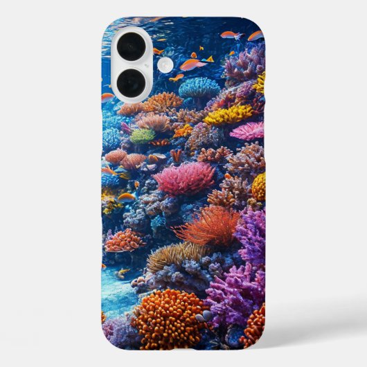サンゴと海洋生物の自然 Case-Mate iPhoneケース (裏面)
