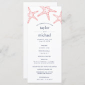 サンゴと海軍のヒトデ結婚ィッシュの式典プログラム プログラム (正面/裏面)