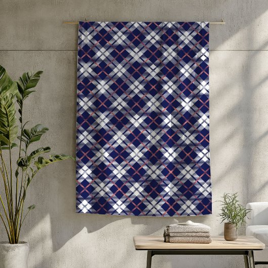 サンゴと海軍の暖かい格子毛布タータンチェックデザイン フリースブランケット