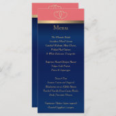 サンゴと海軍の金ゴールドハート – メニュー (正面/裏面)