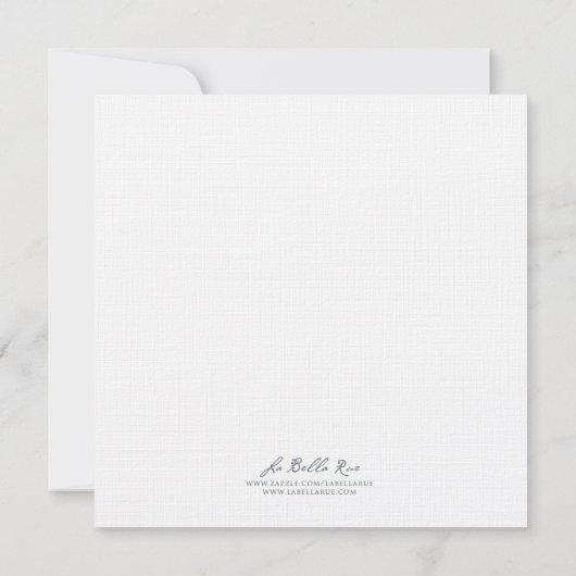 サンゴと灰色のヒトデの結婚式の日付を保存 セーブザデート (裏面)