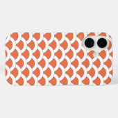 サンゴと白い貝殻の模様 Case-Mate iPhoneケース (裏面 (横))