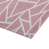 サンゴと白モザイク模様 カッティングボード (角)