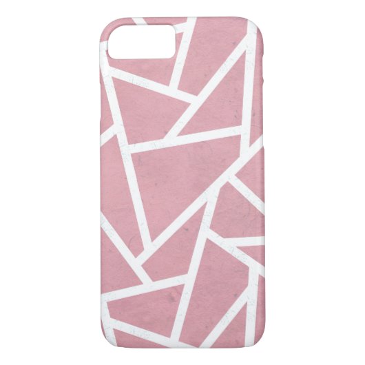 サンゴと白モザイク模様 Case-Mate iPhoneケース (裏面)