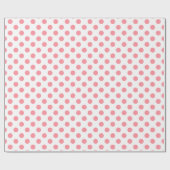 サンゴと白水玉模様 ラッピングペーパー (フラット)