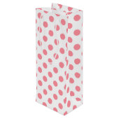 サンゴと白水玉模様 ワインギフトバッグ (裏面アングル)