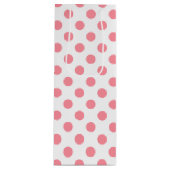 サンゴと白水玉模様 ワインギフトバッグ (正面)