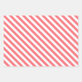 サンゴと白 ラッピングペーパーシート (正面3)