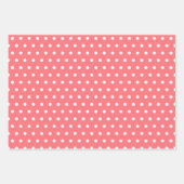 サンゴと白 ラッピングペーパーシート (正面2)