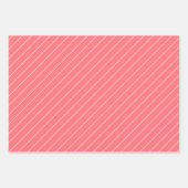 サンゴと白 ラッピングペーパーシート (正面)