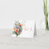 サンゴと紫の野花ありがとうございました 招待状 (正面)