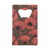 サンゴと茶色のケシ畑 クレジットカード栓抜き (裏面)