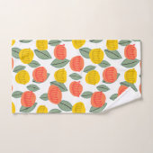 サンゴと金ゴールドの花 バスタオルセット (ハンドタオル)