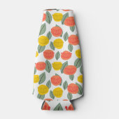 サンゴと金ゴールドの花 ボトルクーラー (正面)